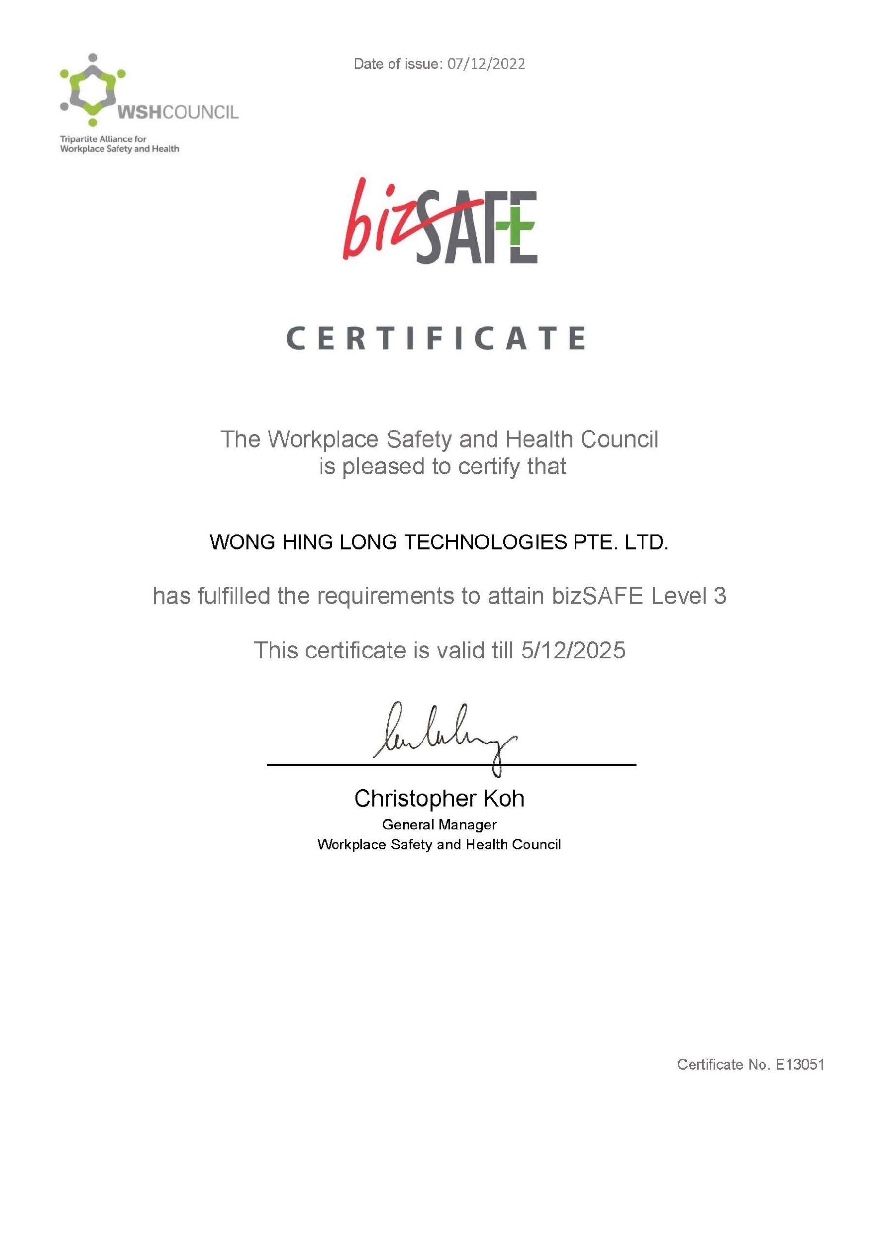 bizSAFE Level 3